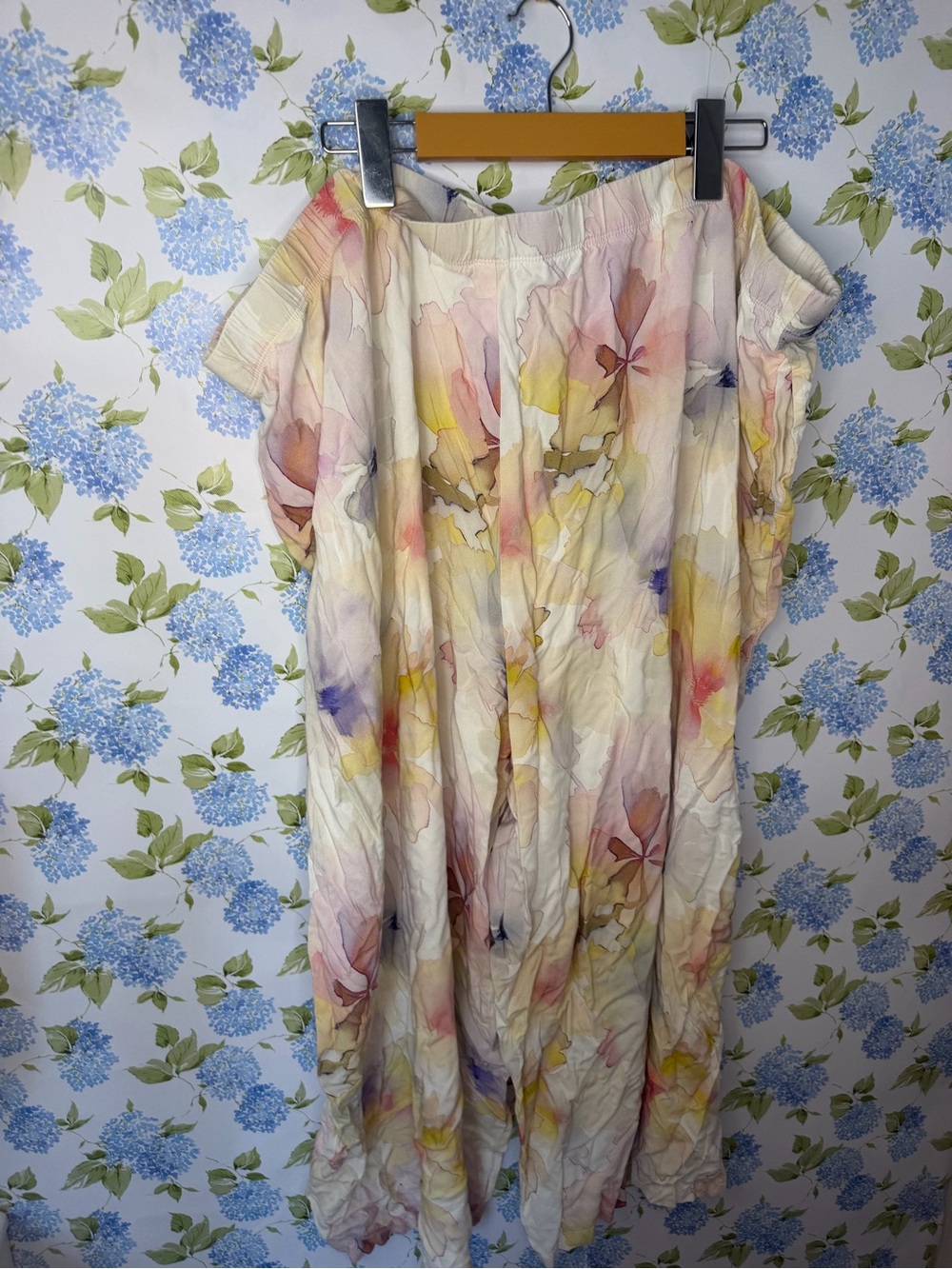 Joe Fresh wide leg floral pants 2X